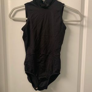 Body Wrappers high neck black leotard! Size Small
